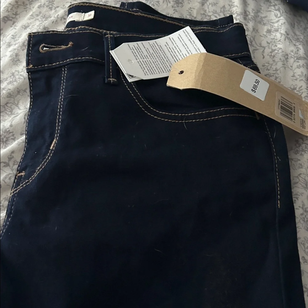 Levi's Women's 710 Super Skinny Jeans - Navy - Picture 7 of 12